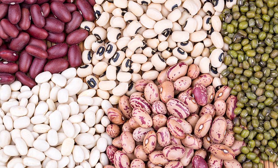 Mixed Nairobeans legumes on a table